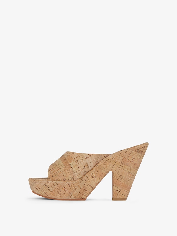 Givenchy 4G Doll Wedge Mules In Cork