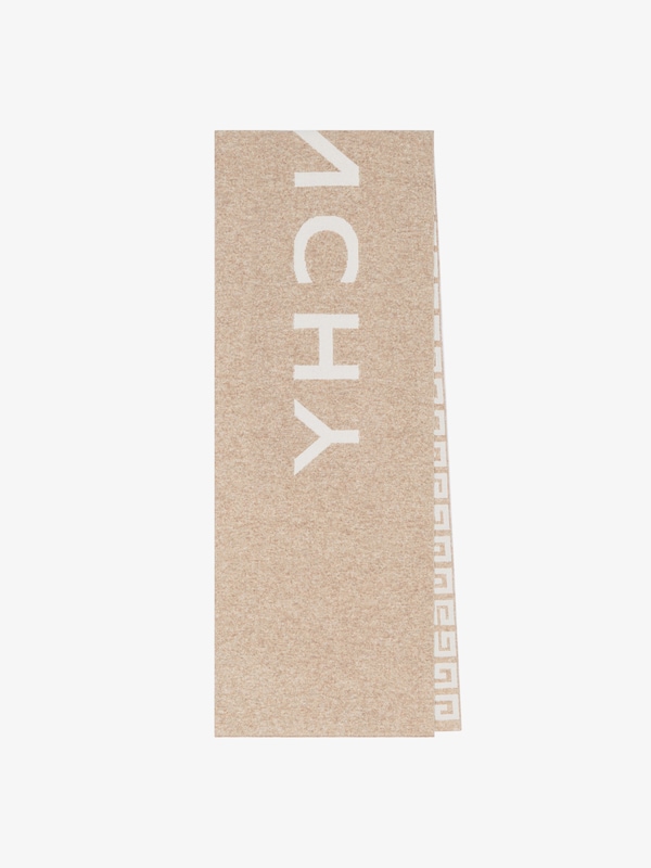 Givenchy GIVENCHY 4G Double Sided Scarf In Wool And Cashmere