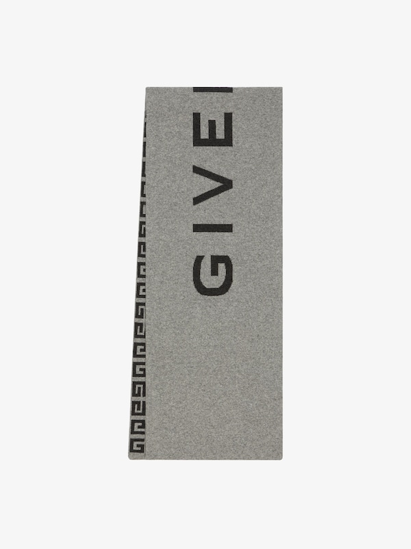 Givenchy GIVENCHY 4G double sided scarf in wool and cashmere