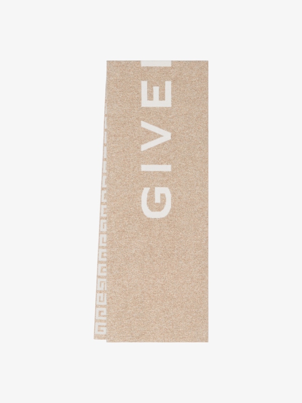 Givenchy GIVENCHY 4G double sided scarf in wool and cashmere