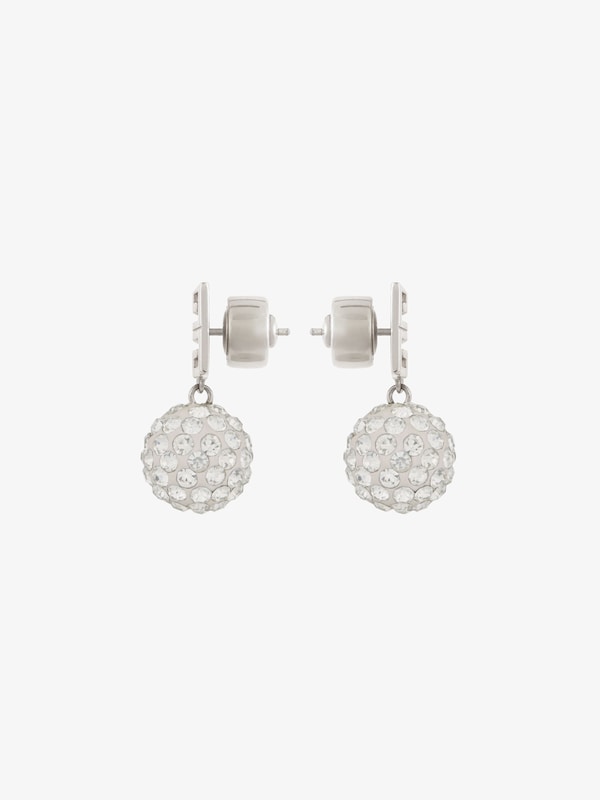 Givenchy 4G Earrings In Metal With Crystals