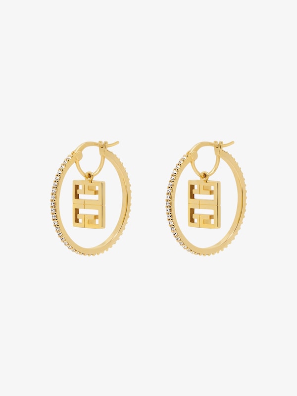 Givenchy 4G earrings in metal with crystals