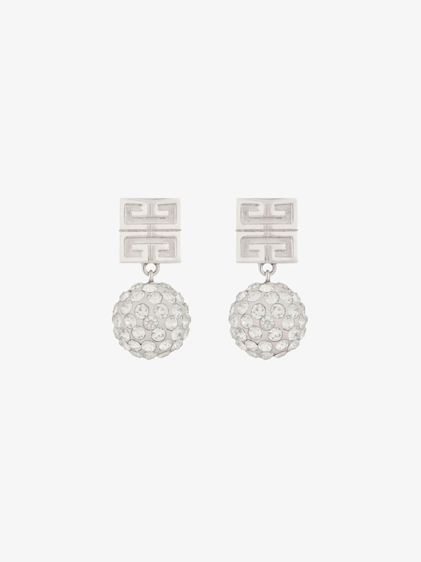 Givenchy 4G earrings in metal with crystals
