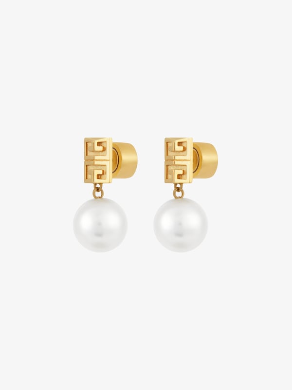 Givenchy 4G Earrings In Metal With Pearls