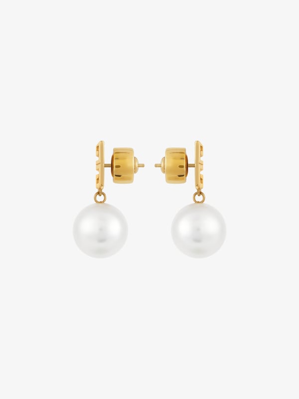 Givenchy 4G Earrings In Metal With Pearls