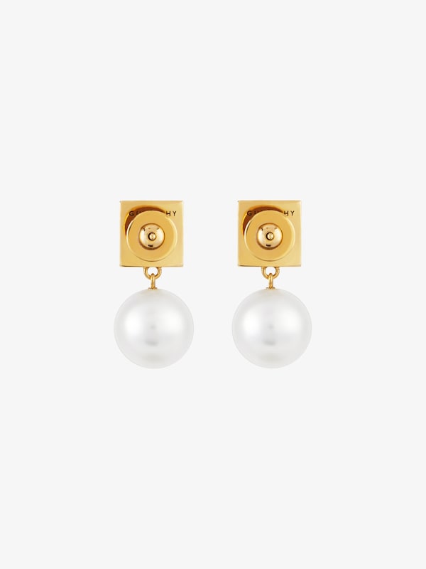 Givenchy 4G Earrings In Metal With Pearls
