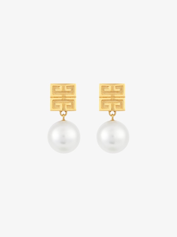 Givenchy 4G earrings in metal with pearls
