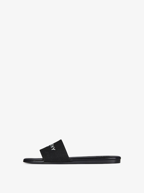 Givenchy 4G Flat Mules In Canvas