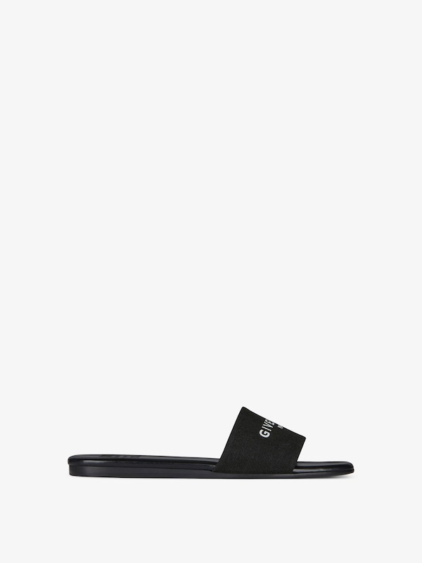 Givenchy 4G Flat Mules In Canvas