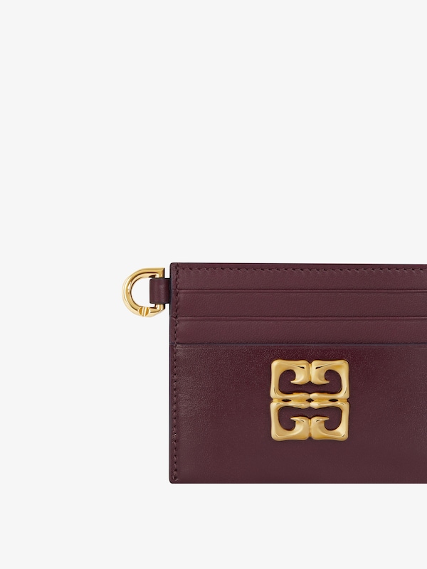 Givenchy 4G Liquid Card Holder In Box Leather