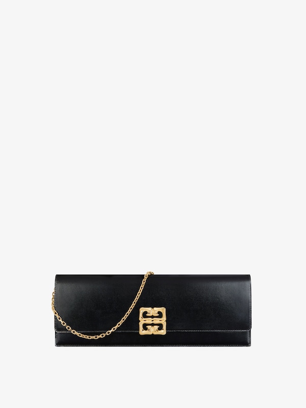Givenchy 4G Liquid Clutch bag in Box leather