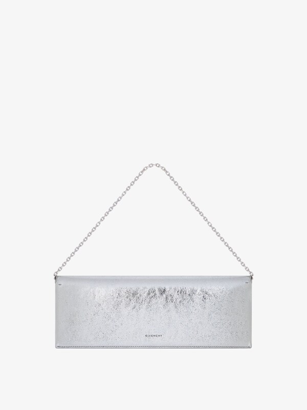 Givenchy 4G Liquid Clutch Bag In Laminated Leather