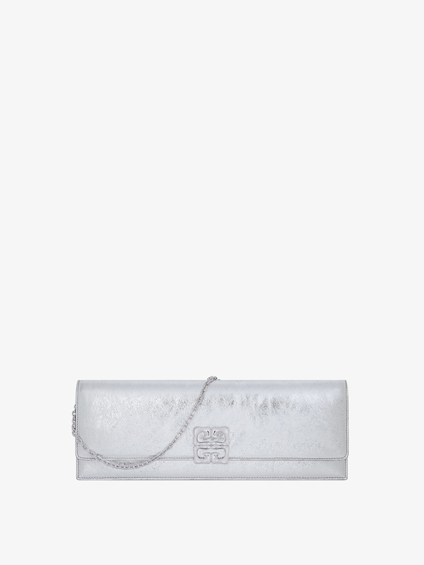 Givenchy 4G Liquid Clutch bag in laminated leather