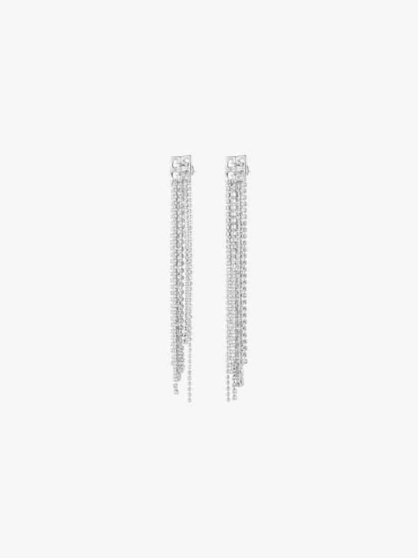 Givenchy 4G Liquid Earrings In Metal With Crystals