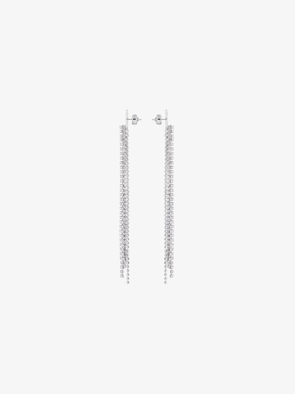Givenchy 4G Liquid Earrings In Metal With Crystals