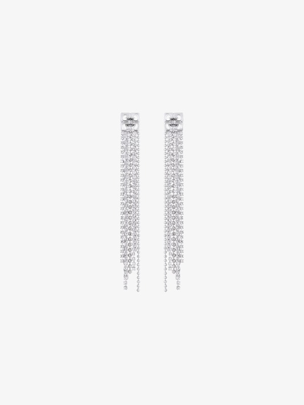 Givenchy 4G Liquid earrings in metal with crystals