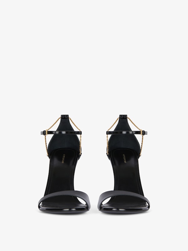 Givenchy 4G Liquid Heeled Sandals In Leather