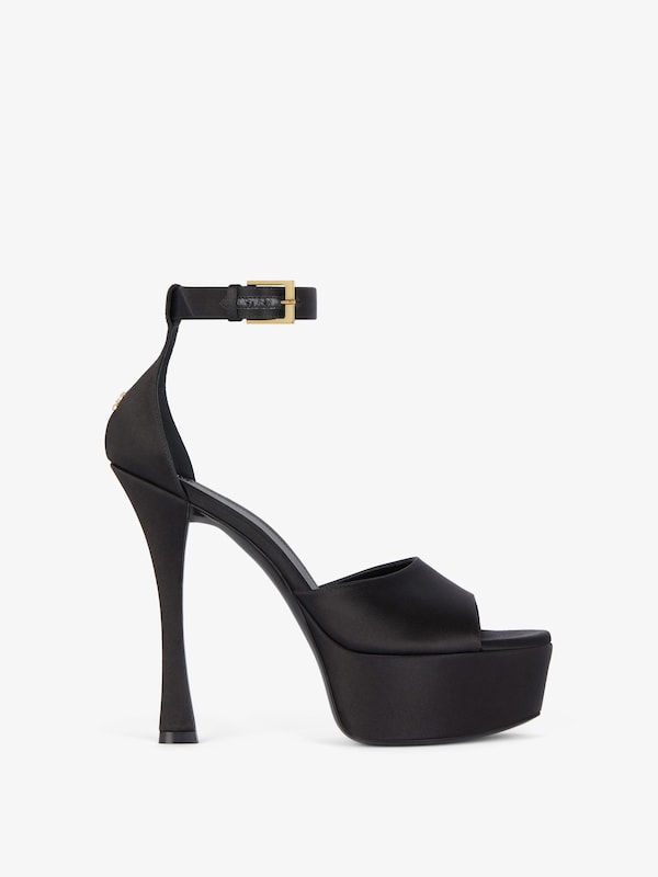 Givenchy 4G Liquid platform sandals in satin