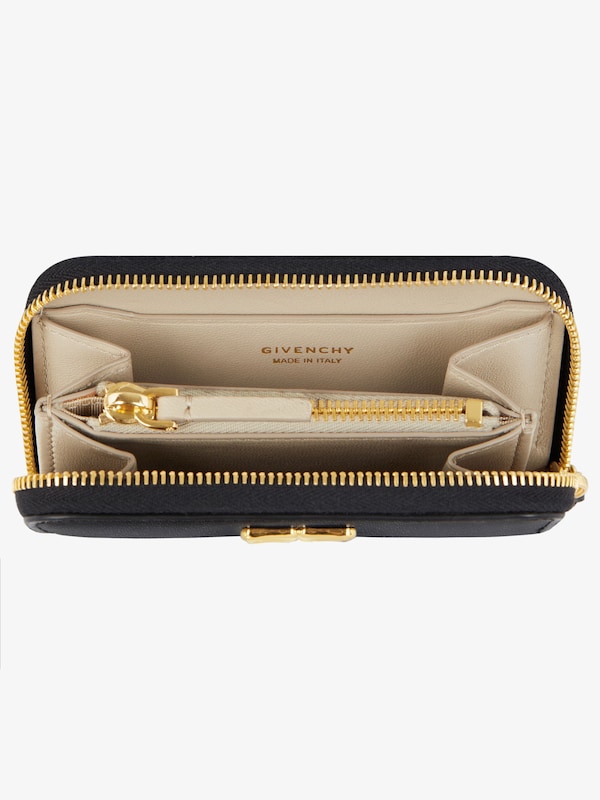 Givenchy 4G Liquid Zipped Wallet In Box Leather