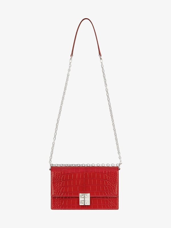 Givenchy 4G Medium Bag In Alligator With Chain