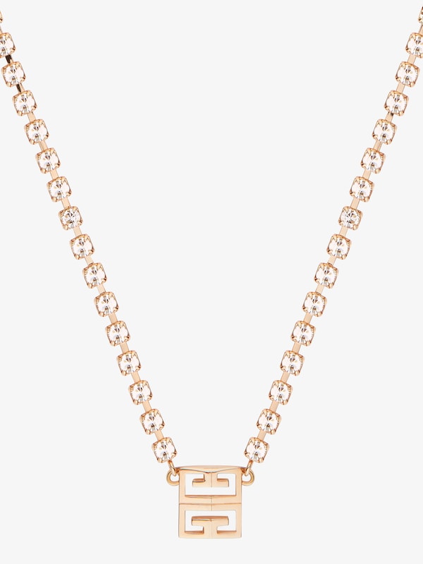 Givenchy 4G Necklace In Metal With Crystals