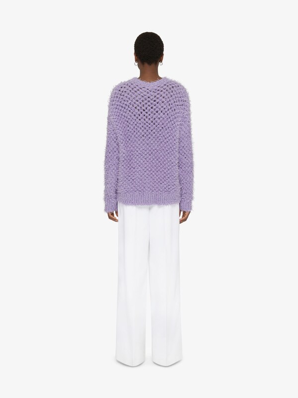 Givenchy 4G Openwork Sweater In Wool And Mohair