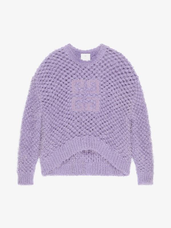 Givenchy 4G Openwork Sweater In Wool And Mohair