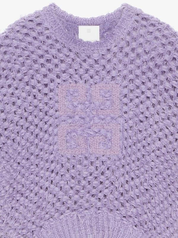 Givenchy 4G Openwork Sweater In Wool And Mohair