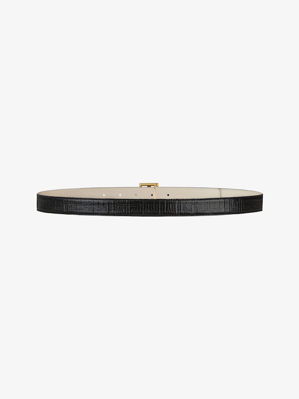 Givenchy 4G Reversible Belt In Coated Canvas