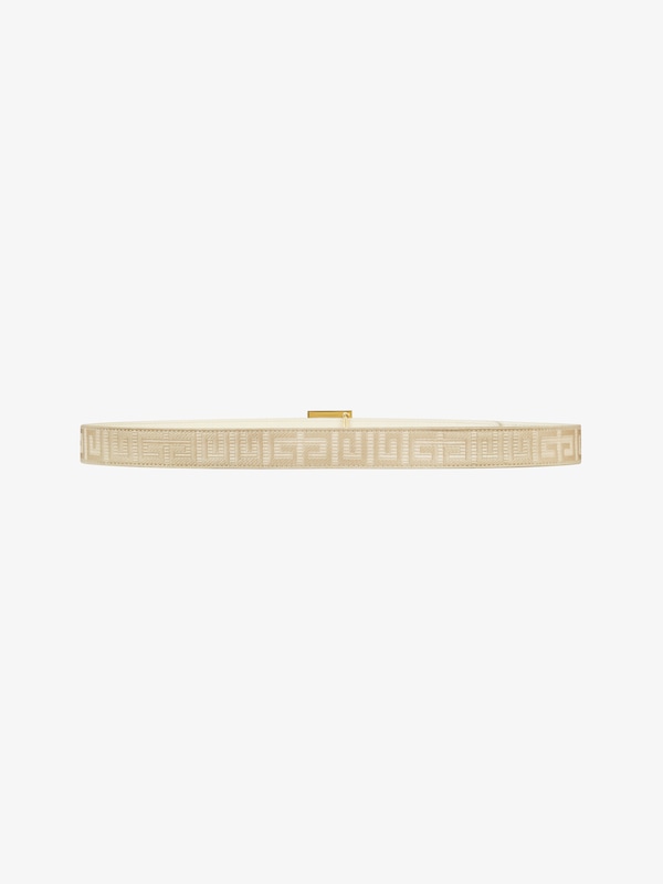 Givenchy 4G Reversible Belt In Coated Canvas