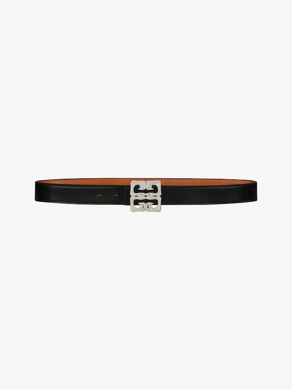 Givenchy 4G Reversible Belt In Shiny Leather