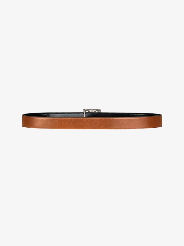 Givenchy 4G Reversible Belt In Shiny Leather