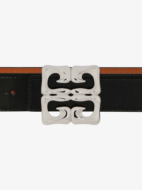 Givenchy 4G Reversible Belt In Shiny Leather