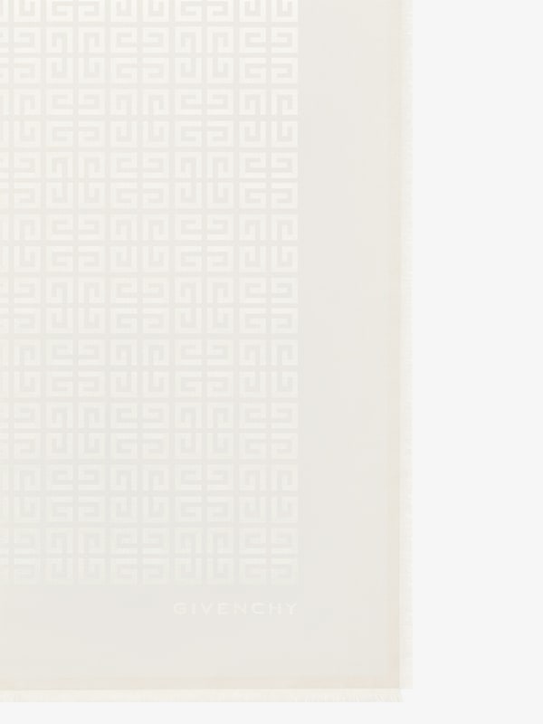 Givenchy 4G Shawl In Silk And Wool With Lurex