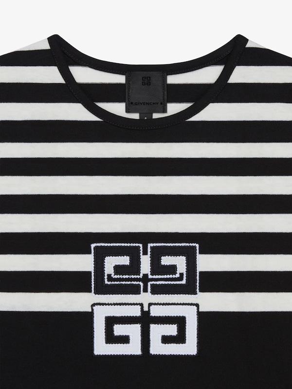 Givenchy 4G Striped T-shirt In Cotton