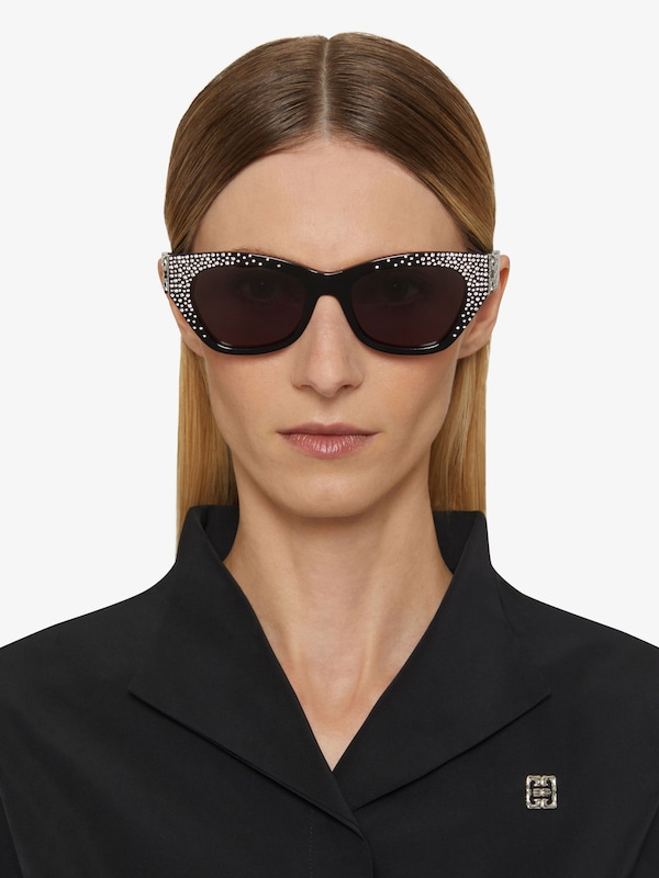 Givenchy 4G Sunglasses In Acetate With Crystals