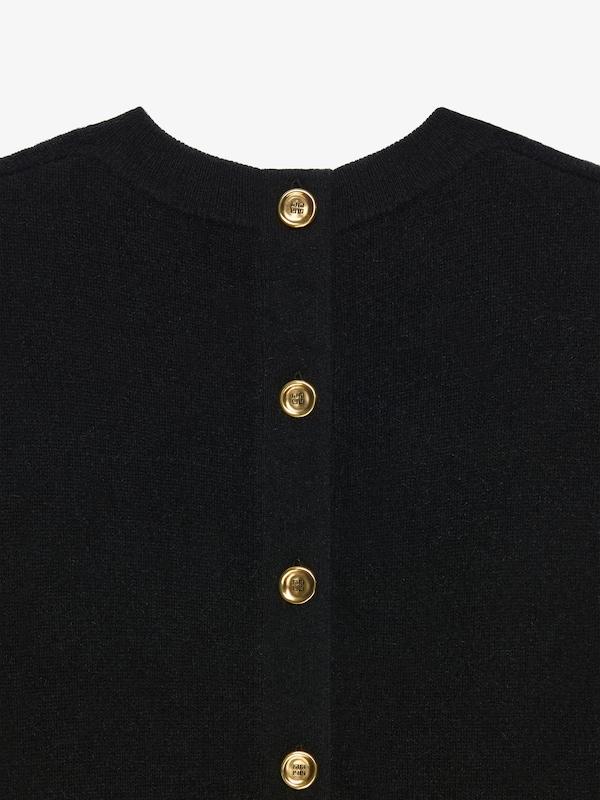 Givenchy 4G Sweater In Wool With Buttoned Back