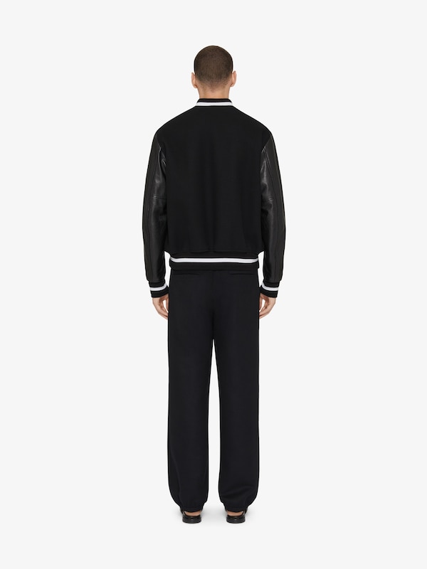 Givenchy 4G Varsity Jacket In Wool And Leather