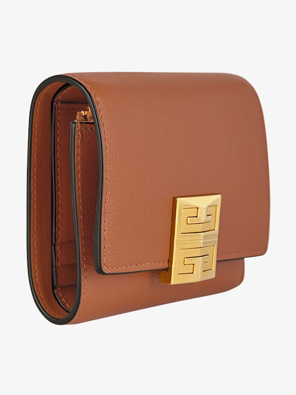 Givenchy 4G Wallet In Grained Leather