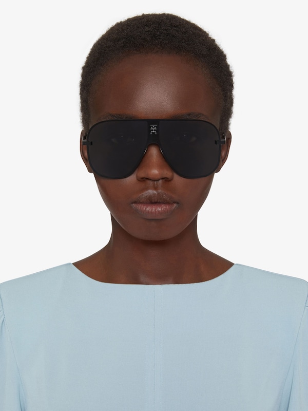 Givenchy 4GEM Unisex Sunglasses In Metal