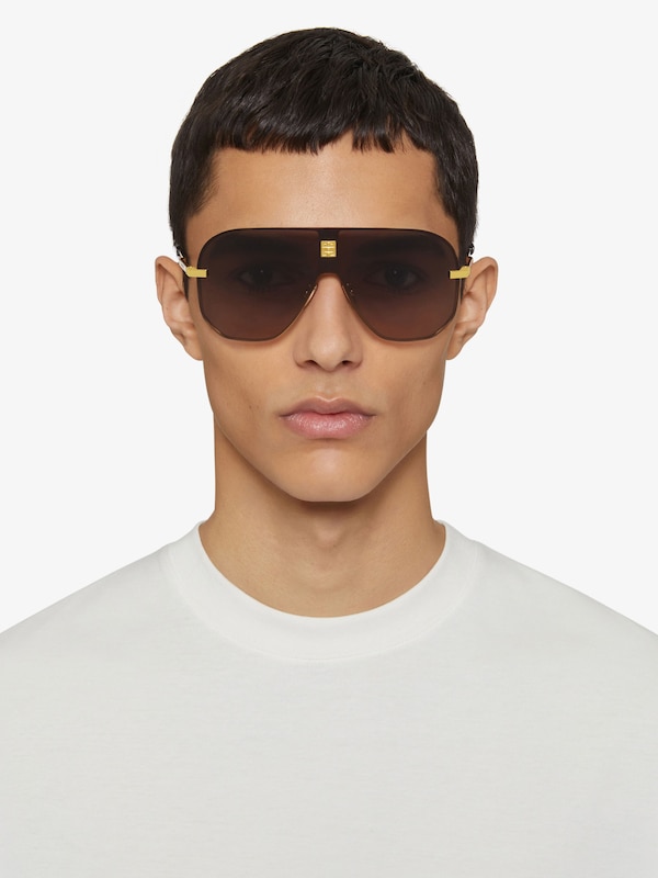 Givenchy 4GEM Unisex Sunglasses In Metal