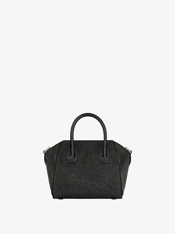Givenchy Antigona Toy Bag In Satin With Strass