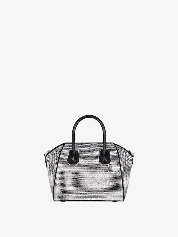 Givenchy Antigona Toy Bag In Satin With Strass