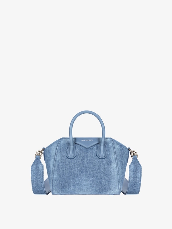 Givenchy Antigona Toy bag in washed denim