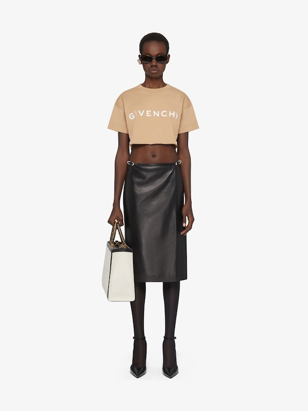 Givenchy GIVENCHY Archetype cropped t-shirt in cotton