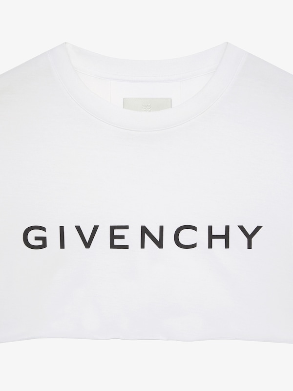 Givenchy GIVENCHY Archetype Cropped T-shirt In Cotton