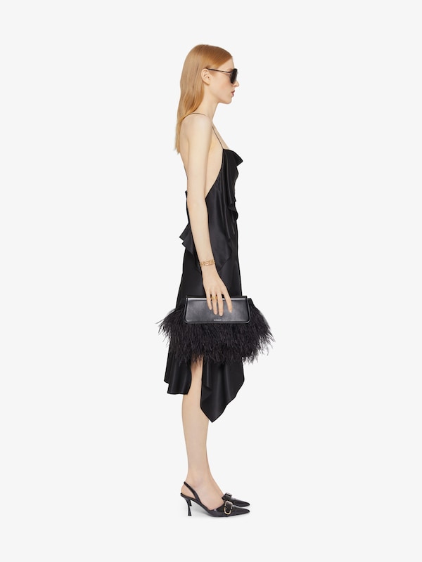 Givenchy Asymmetric Draped Dress In Satin