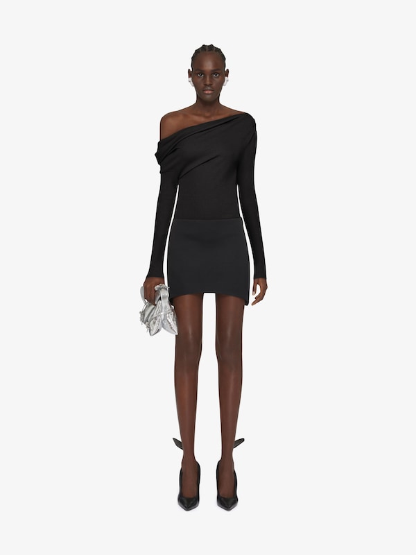 Givenchy Asymmetric draped top in jersey