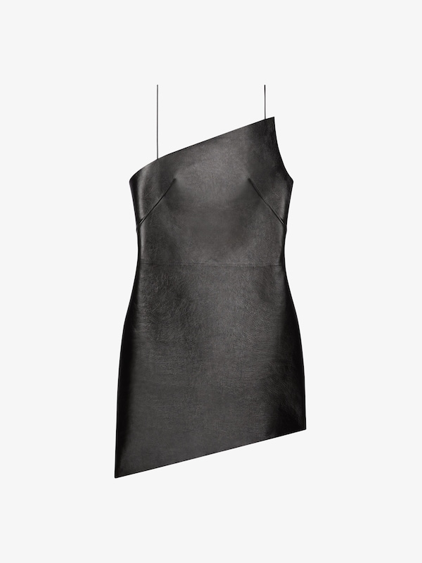 Givenchy Asymmetric Dress In Leather