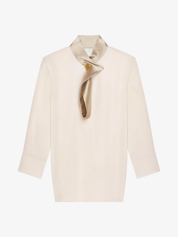 Givenchy Blouse In Satin With Buttoned Collar